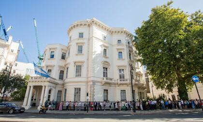 La embajada argentina en Londres.
