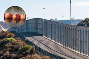 Freno a migrantes: revelan el nuevo muro flotante para evitar los cruces ilegales por el Río Bravo