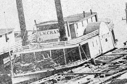 La embarcación se habría quemado en la orilla en 1880