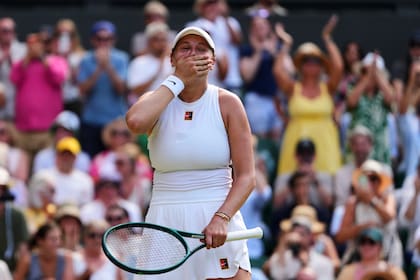 La emoción de Amanda Anisimova tras eliminar a la N°1 del mundo para meterse en la final de Wimbledon