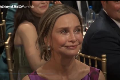 La emoción de Calista Flockhart durante el discurso de su esposo en los Critics´ Choice Awards de este año