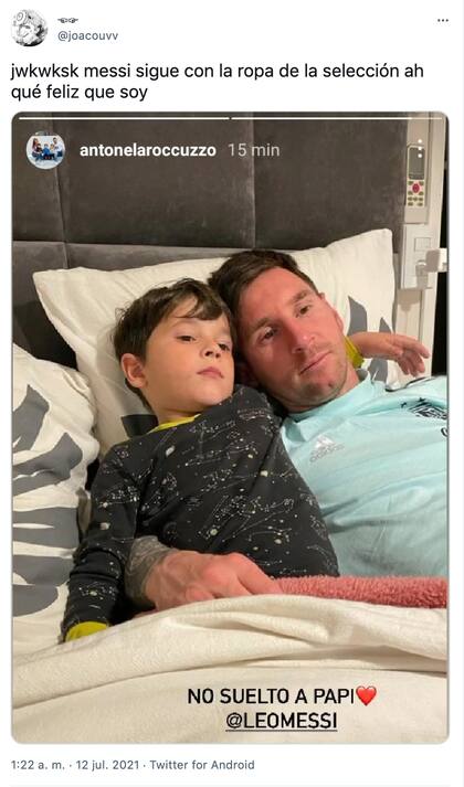 La emoción de los hinchas por la elección de Messi