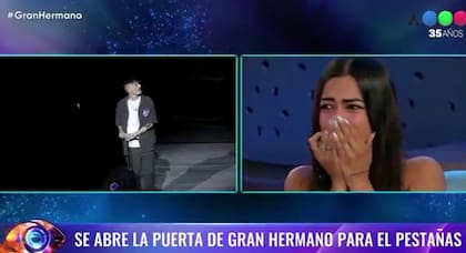 La emoción de Luz Tito al ver ingresar a Alberto, su novio