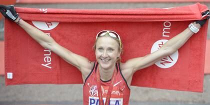 La emoción de Paula Radcliffe, en su despedida