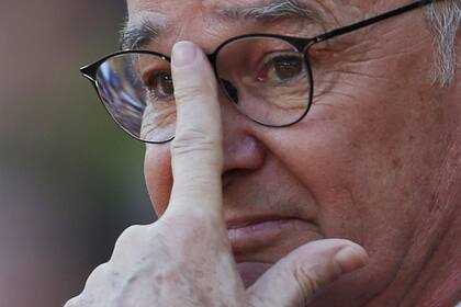La emoción de Ranieri en pleno partido
