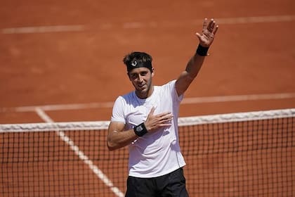 La emoción de Tomás Etcheverry en Roland Garros