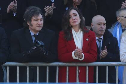 La emoción de Victoria Villarruel durante el desfile militar por el 9 de Julio