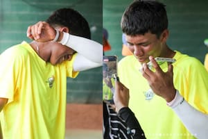 Es un talento del béisbol venezolano, firmó con los Medias Blancas de Chicago y así les contó a sus padres