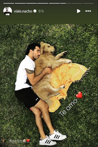 La emotiva despedida de Nacho a su perro