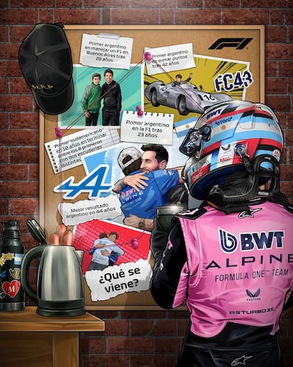 La emotiva foto que subió la F1 para Franco Colapinto (Foto: Instagram @f1)