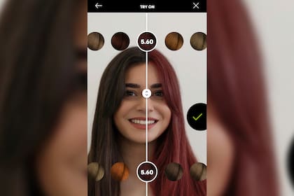 La empresa ofrece una visión de cómo quedan sus productos (Captura app)