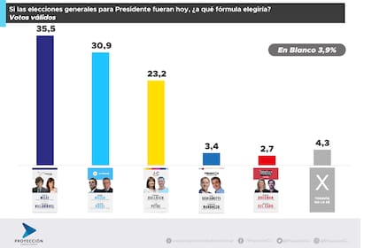 La encuesta de la consultora Proyección