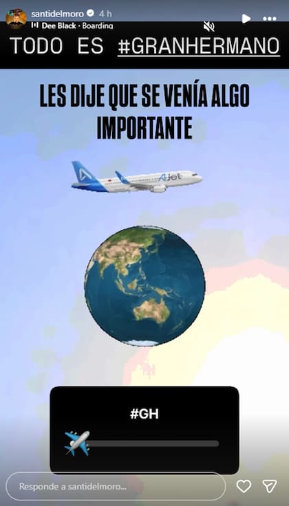 La enigmática publicación de Del Moro generó muchas preguntas