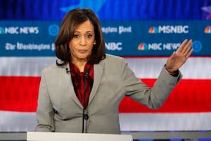 La entonces senadora Kamala Harris, durante un debate de las primarias presidenciales demócratas, el 20 de noviembre de 2019