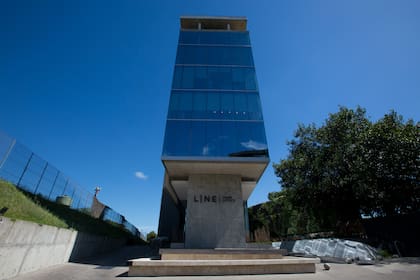 La entrada al edificio