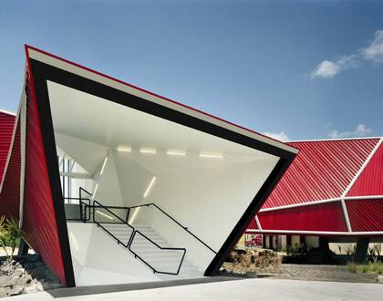 La entrada al Museo del chocolate Nestlé.