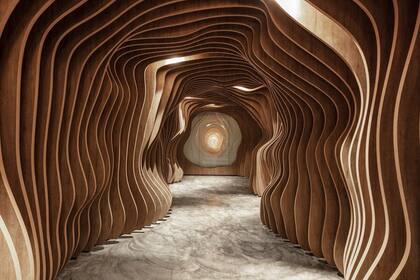 La entrada al piso superir de Fabric Sushi, otra de sus creaciones