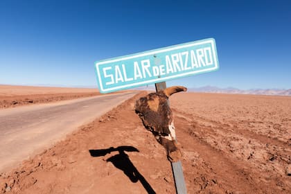 La entrada al Salar de Arizaro, el segundo más grande de la Argentina.
