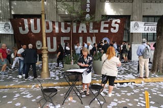 El sindicato de judiciales hizo una toma pacífica de un edificio del fuero laboral contra el traspaso a CABA