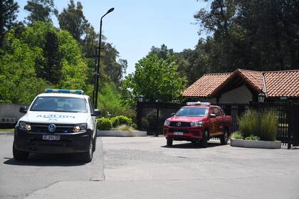 La entrada del country Carmel