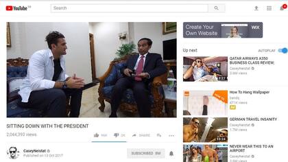La entrevista al presidente de Indonesia que subió Neistat a su canal fue bloqueada de avisos publicitarios, hasta que el vlogger apeló la decisión. (Foto: YouTube Casey Neistat)