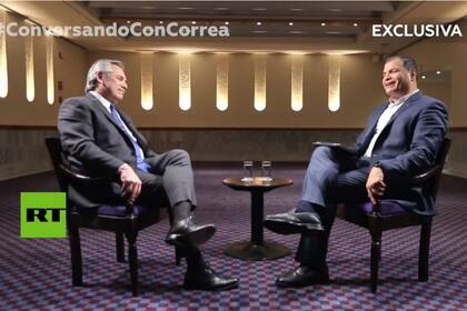 La entrevista que le hizo Correa a Fernández para RT