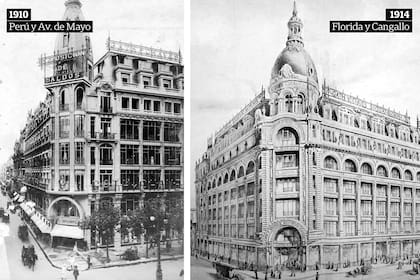 La época dorada. Comenzó con el anexo de Av del Mayo y Perú y, finalmente, la gran sede de Florida y Cangallo (actual Tte. Gral. Juan D. Perón).