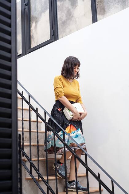 La escalera es como la cinta transportadora de la casa.