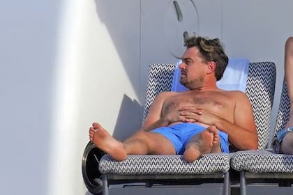 DiCaprio se relaja a bordo del yate del multimillonario suizo Ernesto Bertarelli