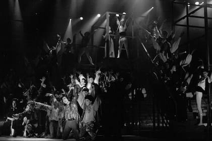 La escena de los gitanos, en la versión original de Drácula, en el Luna Park (1991)