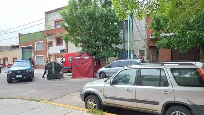 La escena del crimen de Adolfo Gustavo Calabreta, en Tabaré al 2700, Villa Soldati