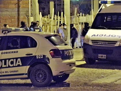 La escena del crimen en Trelew