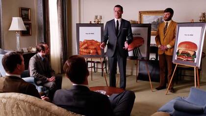 La escena en la que Don Draper quiere convencer a sus posibles clientes