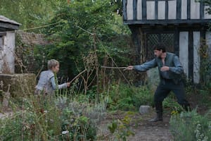 La escena improvisada la audición de Hamnet que salió tan bien que quedó en la película