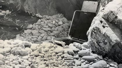 La escotilla que conducía al búnker subterráneo