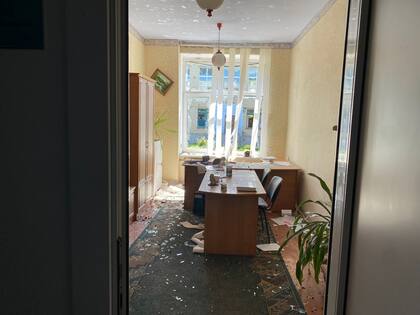 La escuela destruida