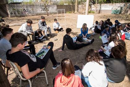 La escuela es la única secundaria del pueblo y tiene un promedio de 150 alumnos 