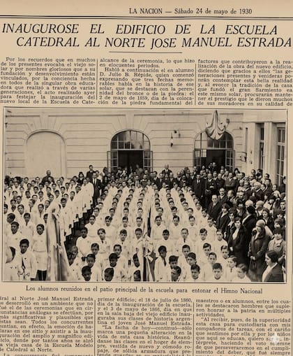 La escuela fue demolida en 1927 y reinaugurada en 1930. El debate acerca de si modernizarla o mantener su aspecto original tuvo mucho espacio en los medios.