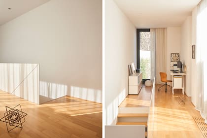 La escultura con forma de estrella es una pieza de cobre que la dueña de casa compró en una de las tantas exposiciones de arte celebradas en el antiguo restaurante Bar Uriarte.