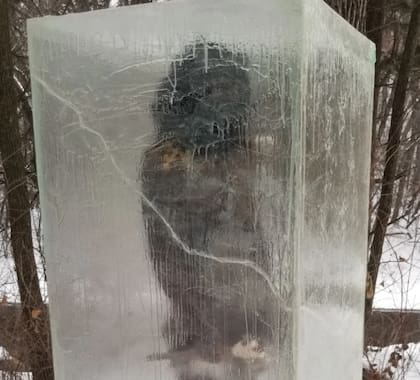 La escultura se convirtió en la principal atracción del lugar