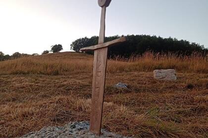 La espada está incrustada en la piedra en un área conocida como “Cinque Confini” o Cinco Fronteras