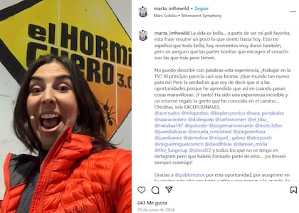 La española demostró su emoción por pertenecer al programa El Hormiguero