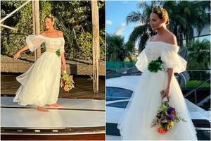 La espectacular entrada de Natalia Lobo a su casamiento