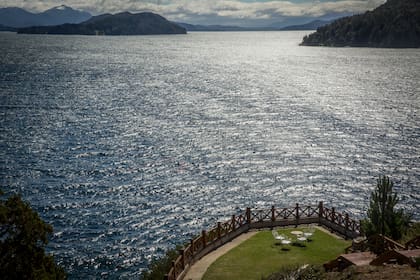 La espectacular vista al lago desde el resort