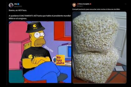 La espera por el discuso de Javier Milei se ve reflejado en redes sociales (Captura X)