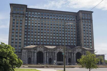 La estación central de Michigan que está siendo reconstruida.