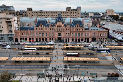 La estación Constitución desde la que partía el tren