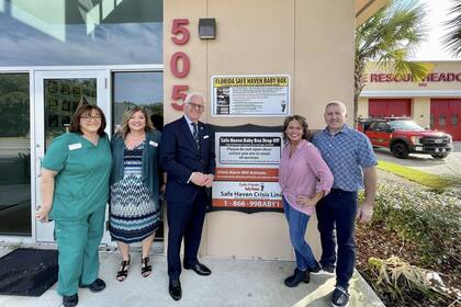 La estación de bomberos de Ocala instaló el buzón infantil a finales de 2020 y a la fecha es el único dispositivo de este tipo en Florida