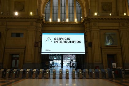 La estación de Constitución, sin servicio