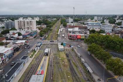 La estación de Moreno sin movimiento